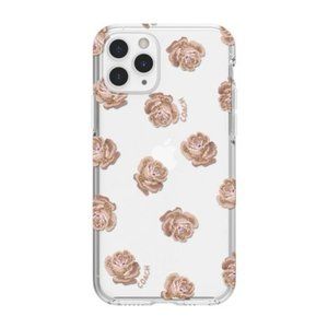 COACH Pink Peony Glitter Floral iPhone 11 PRO Hard Case